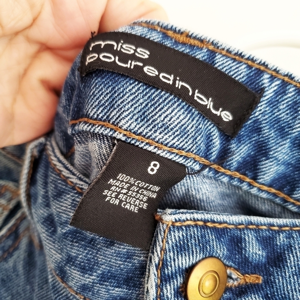 miss poured blue High Rise Ripped Jeans - Picture 7 of 7